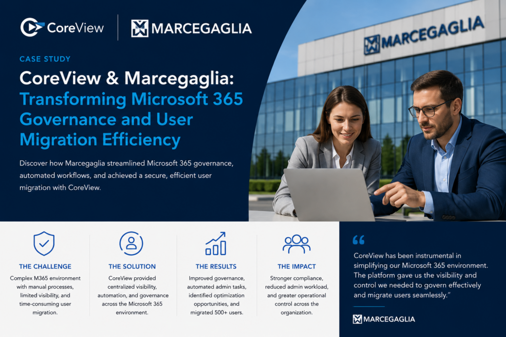 CoreView & Marcegaglia: Transforming Microsoft 365 Governance and User Migration Efficiency